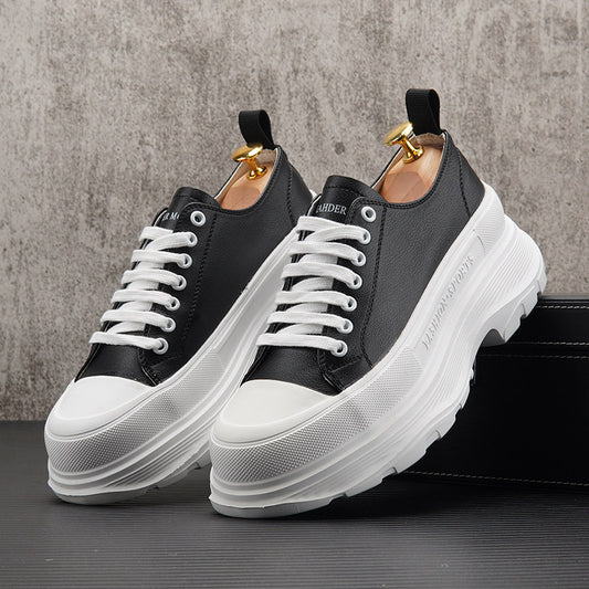 Lace Up Platform Thick Sole Sneakers WN24597