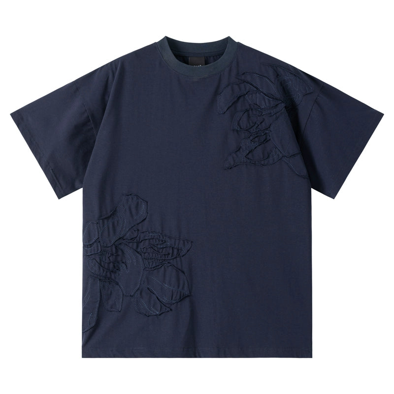 Heavyweight Embroidery Short Sleeve T-Shirt WN17518