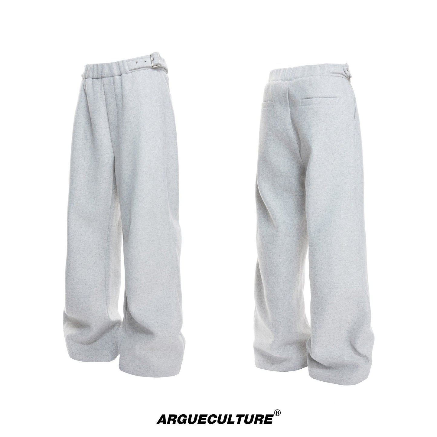 Thin Short Jacket & Curved Wide Pants Setup WN23329