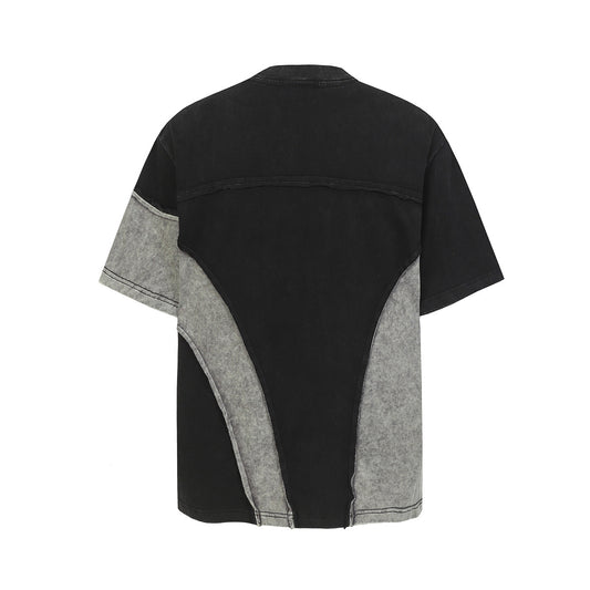Cotton Wash Raw Edge Oversize Short Sleeve T-Shirt WN25576