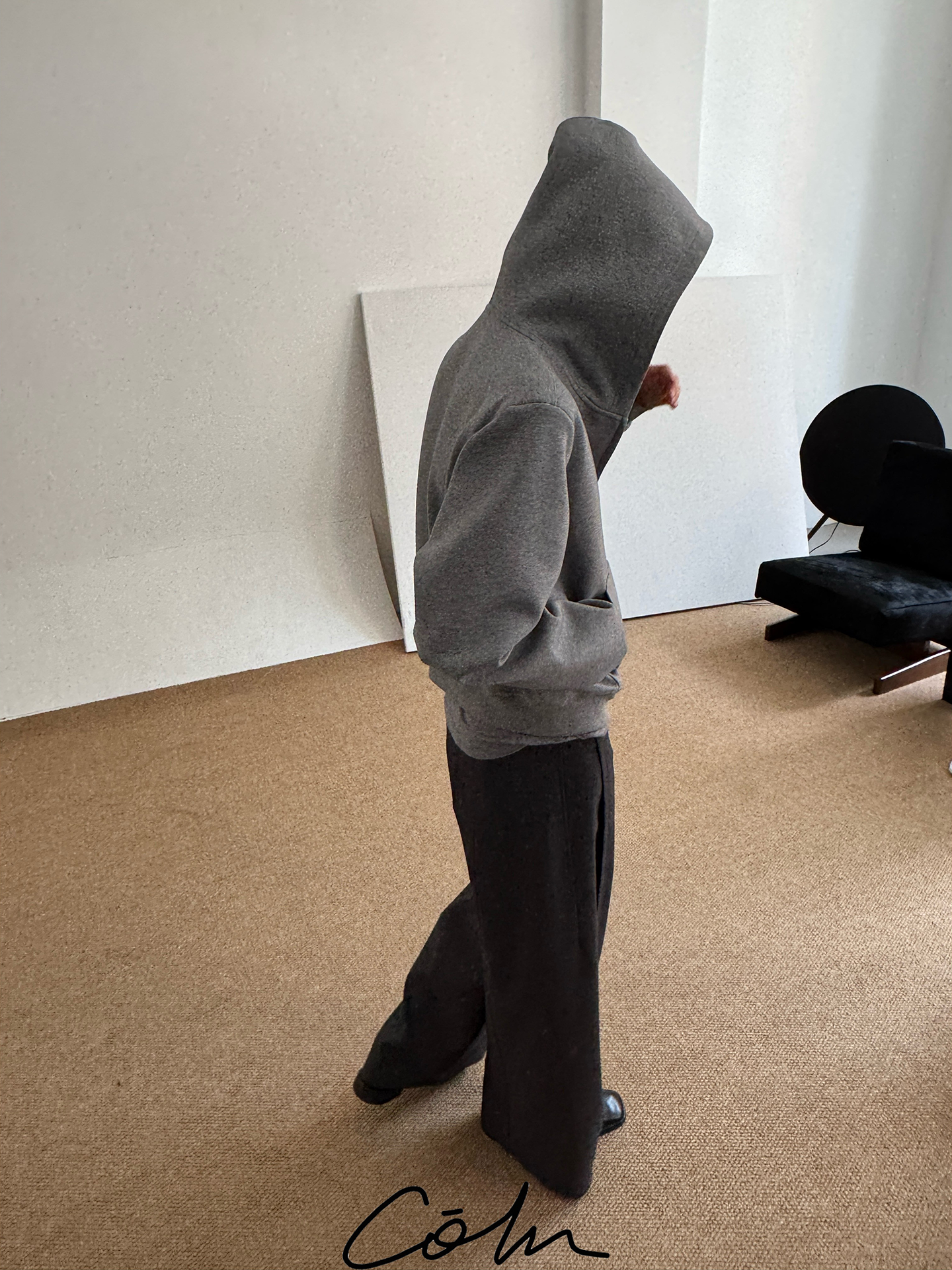 Plain Double Zipper Hoodie WN21598