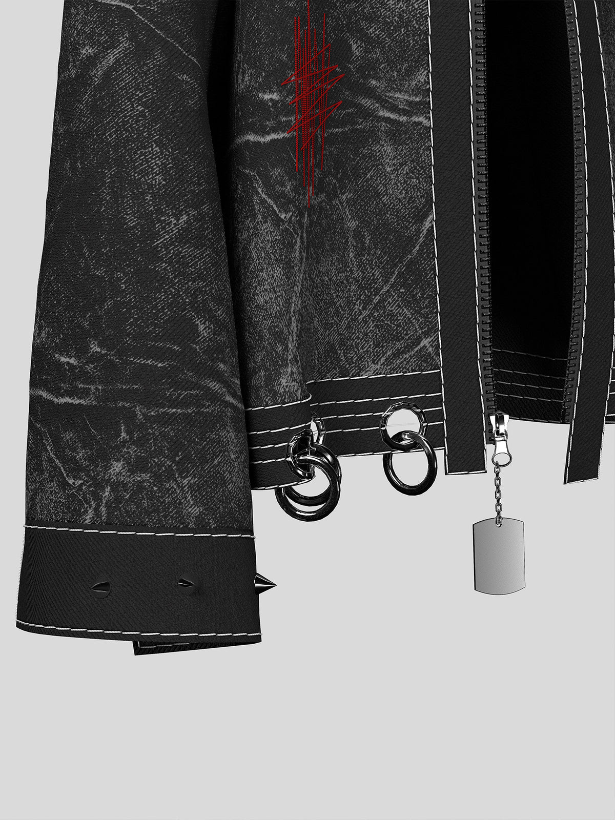 Washed Damage Denim Jacket WN27147