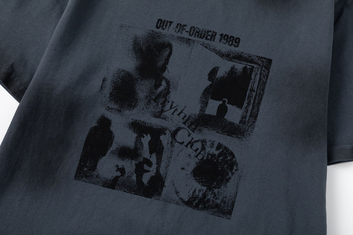 Washed Portrait Graphic Short Sleeve T-Shirt WN26029