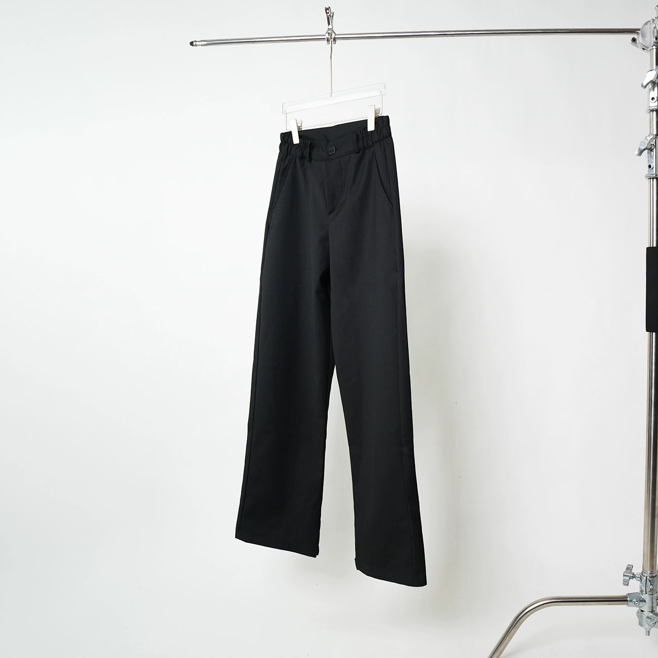Draped Wide Leg Straight Trousers WN17335