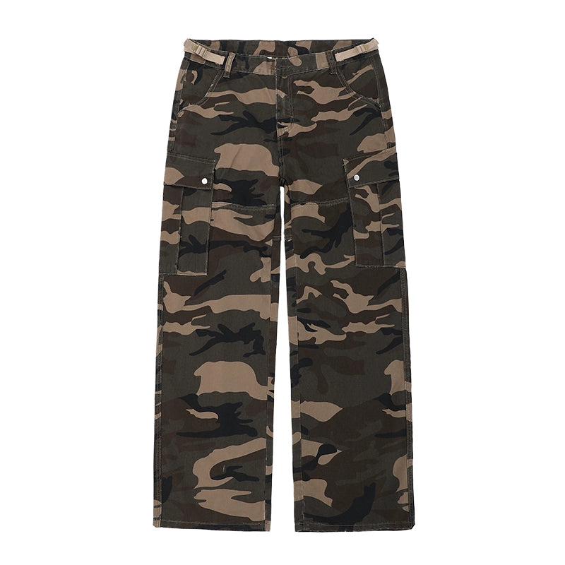 Straight Camouflage Workwear Pants WN5695