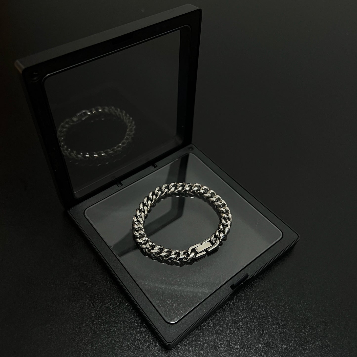 Cuban Chain Titanium Steel Necklace & Bracelet WN19249