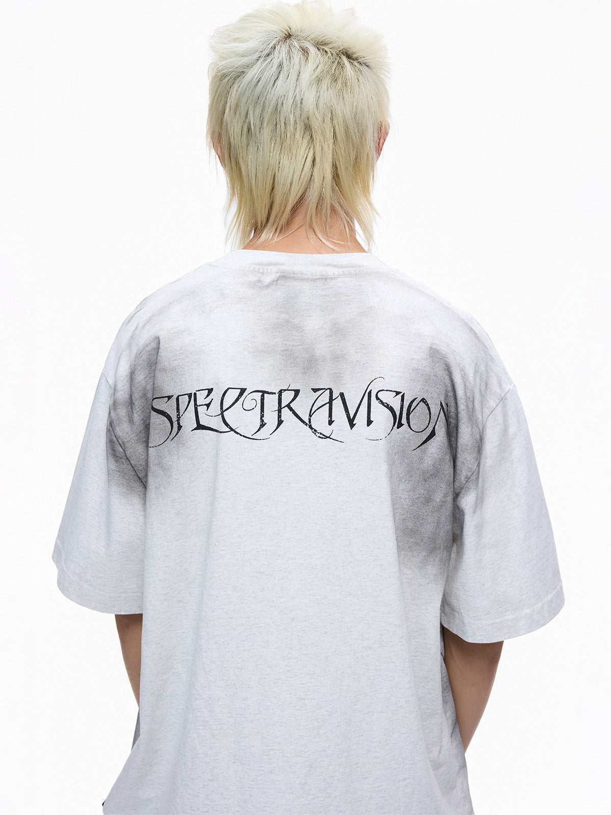 Washed Art Graphic Print Short Sleeve T-Shirt WN27256