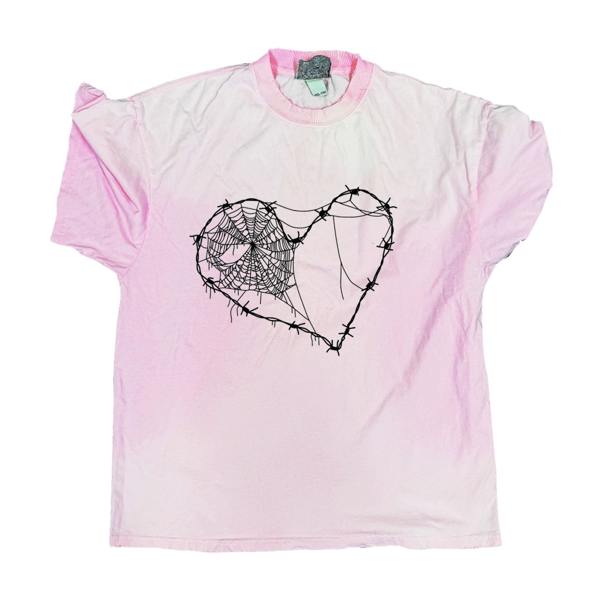 Heart Design Print Short Sleeve T-Shirt WN16895