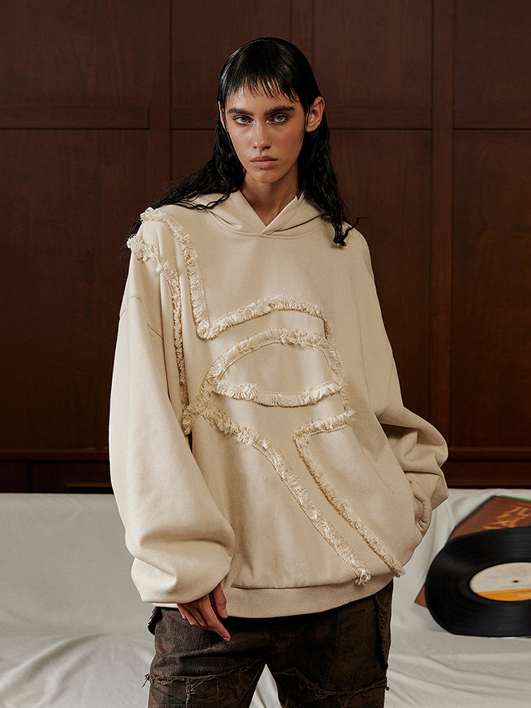 Tassel Design Oversize Hoodie WN17820