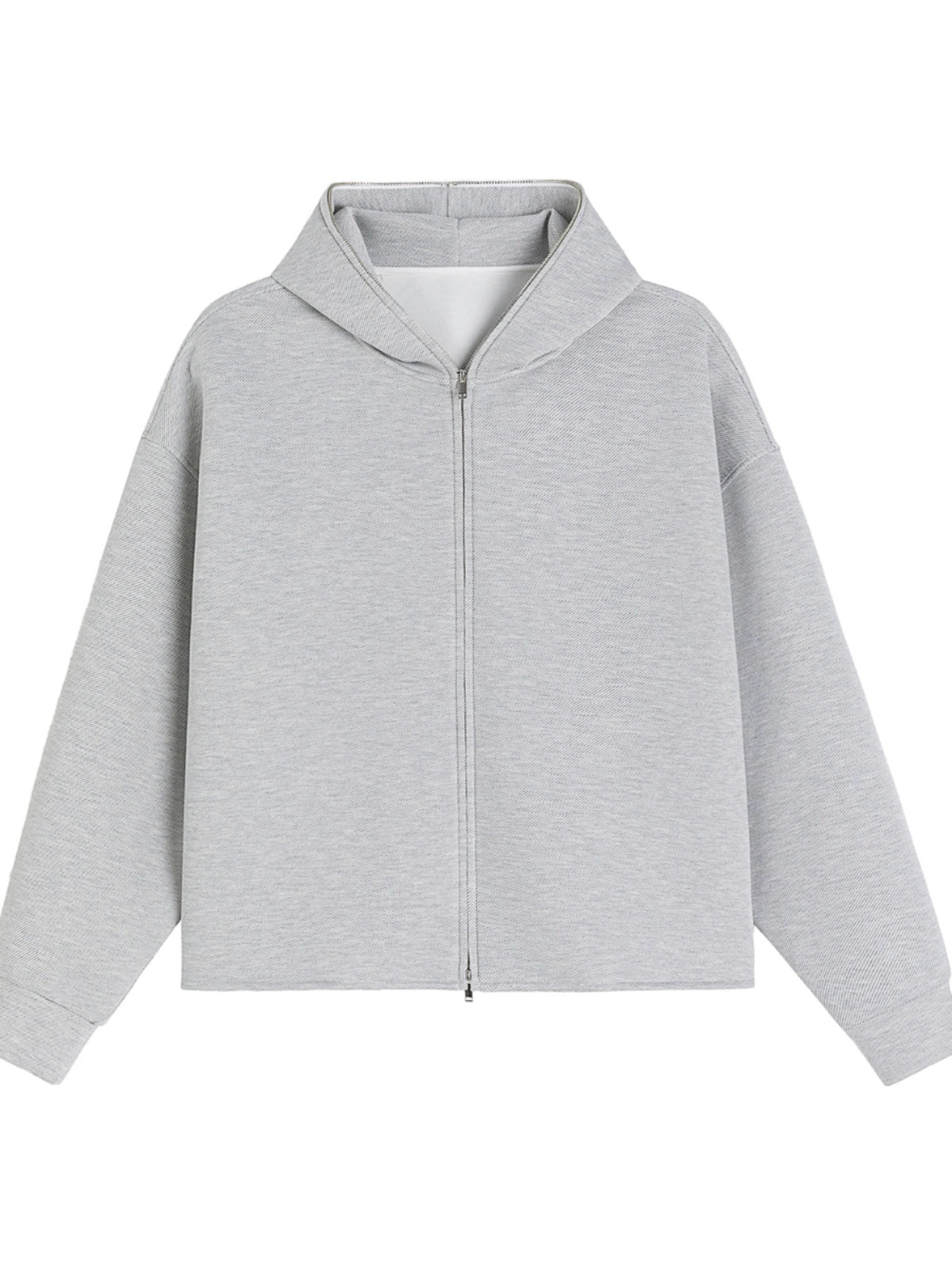 Zipper Plain Hoodie & Sporty Pants Setup WN22288