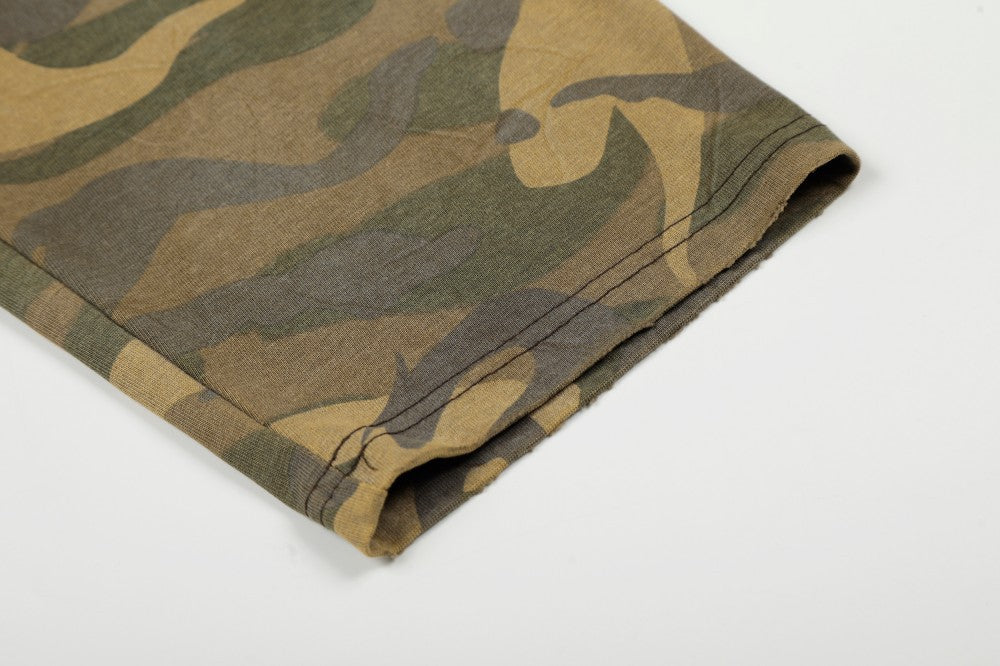 Camouflage Oversize Long Sleeve T-shirt WN28085