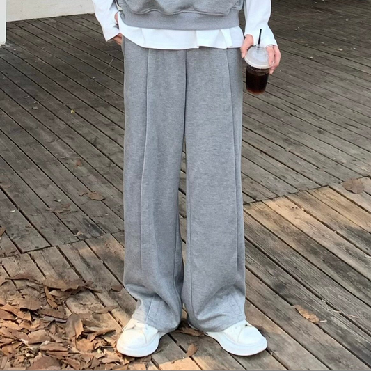 Half-Zip Hooded Vest & Wide Leg Pants Setup WN25281