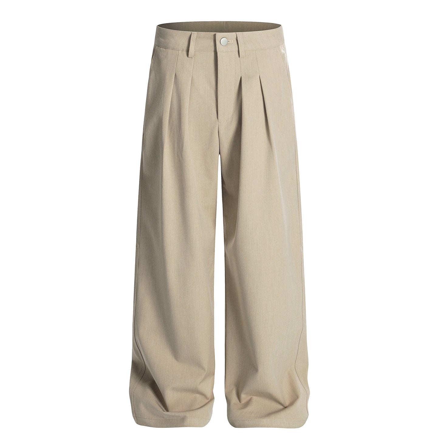 Pleats Plain Wide Leg Trousers WN21197