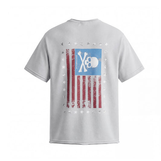 Skull Flag Washed Short Sleeve T-Shirt WN25649