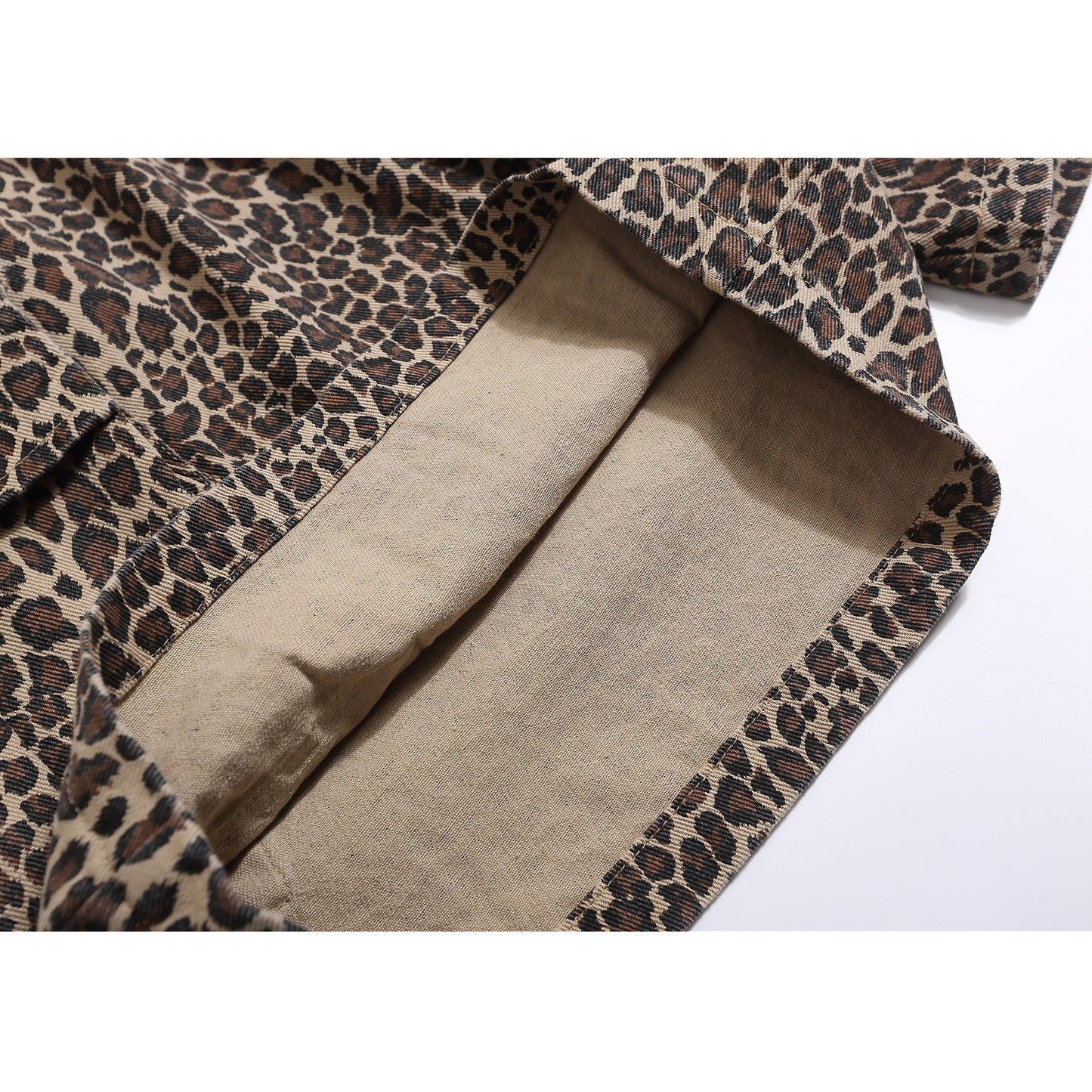 Leopard Print Wide Leg Half Pants WN18539