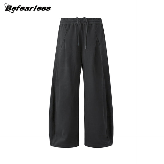 Curved Wide Leg Sweat Pants WN26409