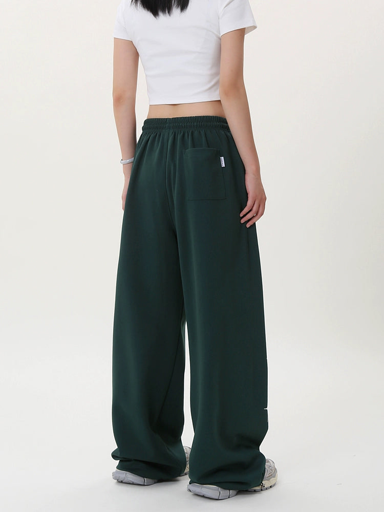 Graphic Print Wide Leg Sweatpants WN17194