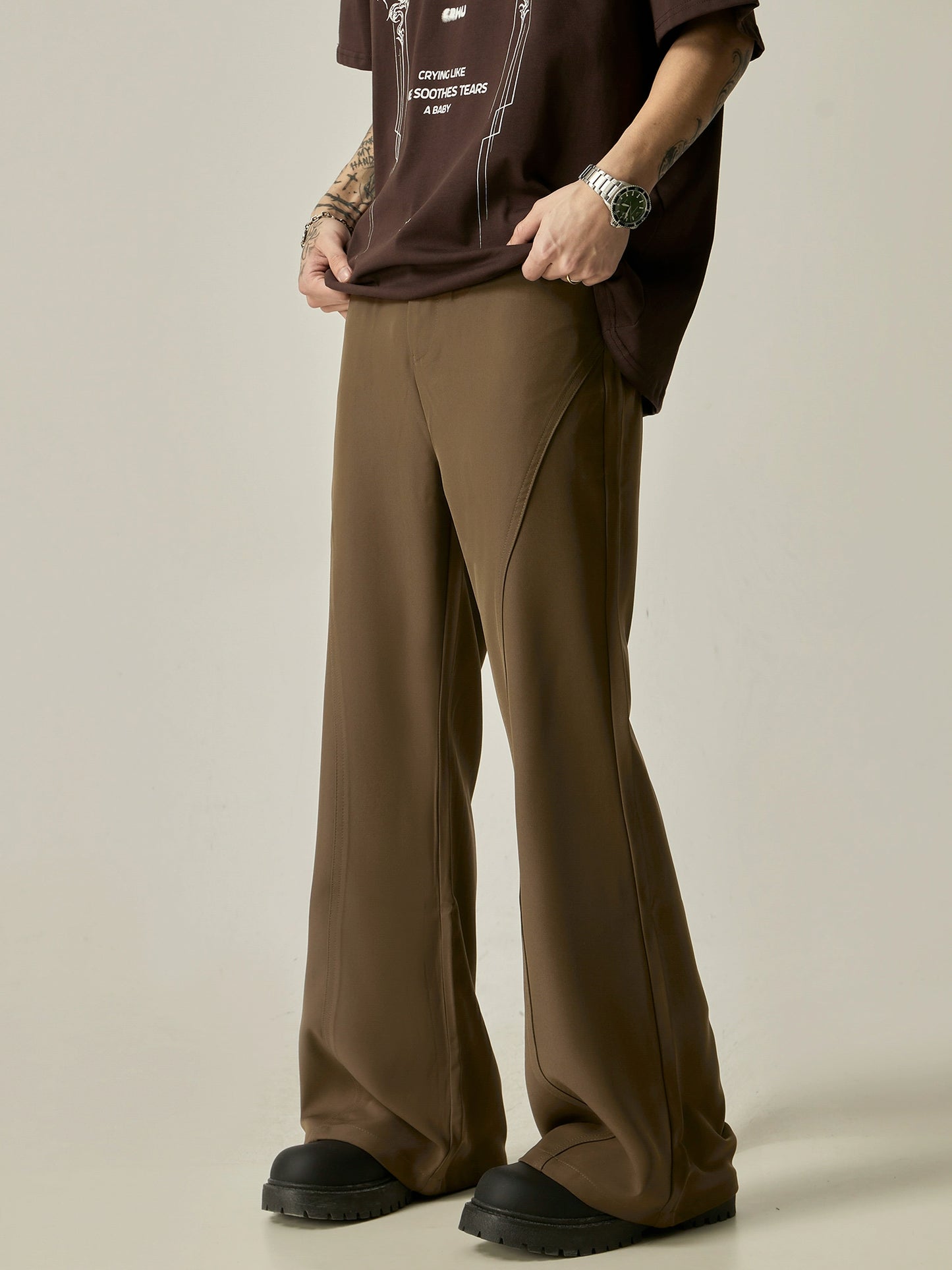 Wide-leg Semi Flare Trousers WN6249