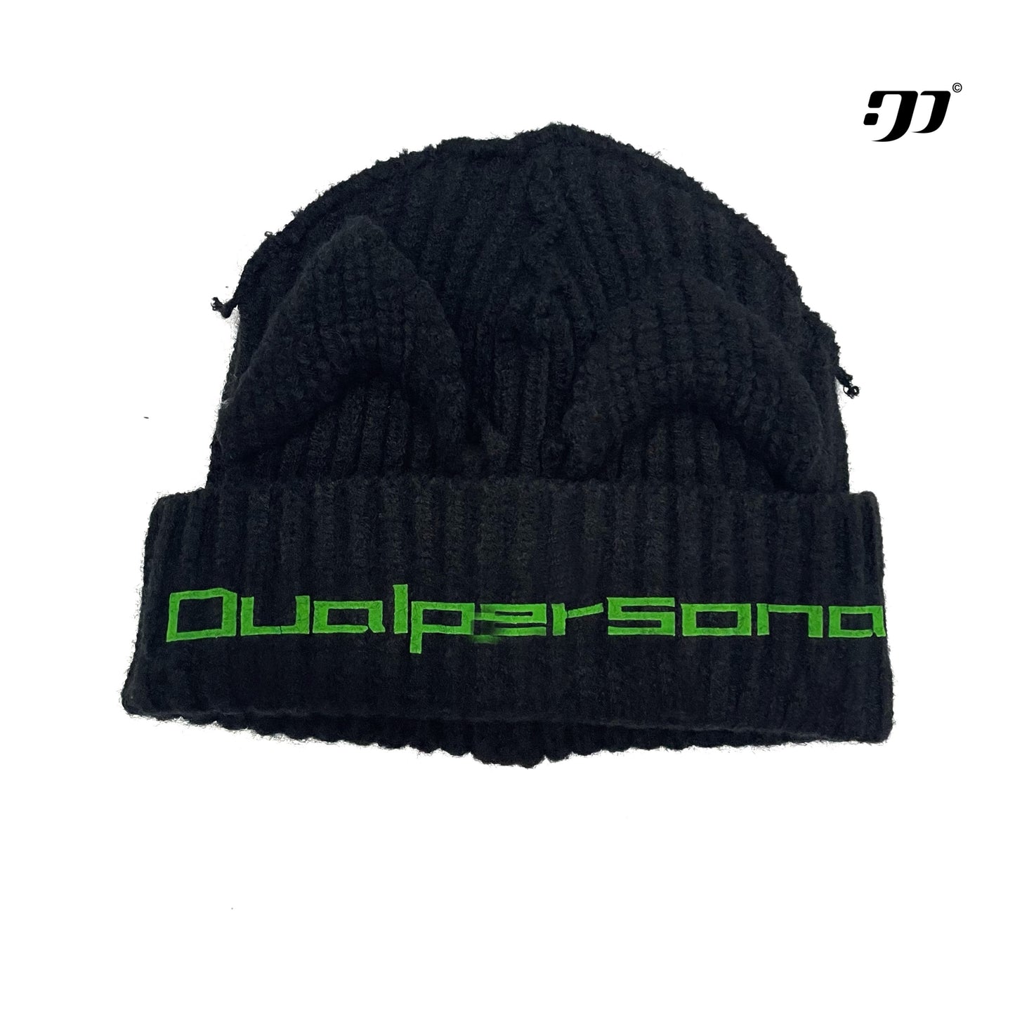 Print Cat Ear Knit Hat WN15751