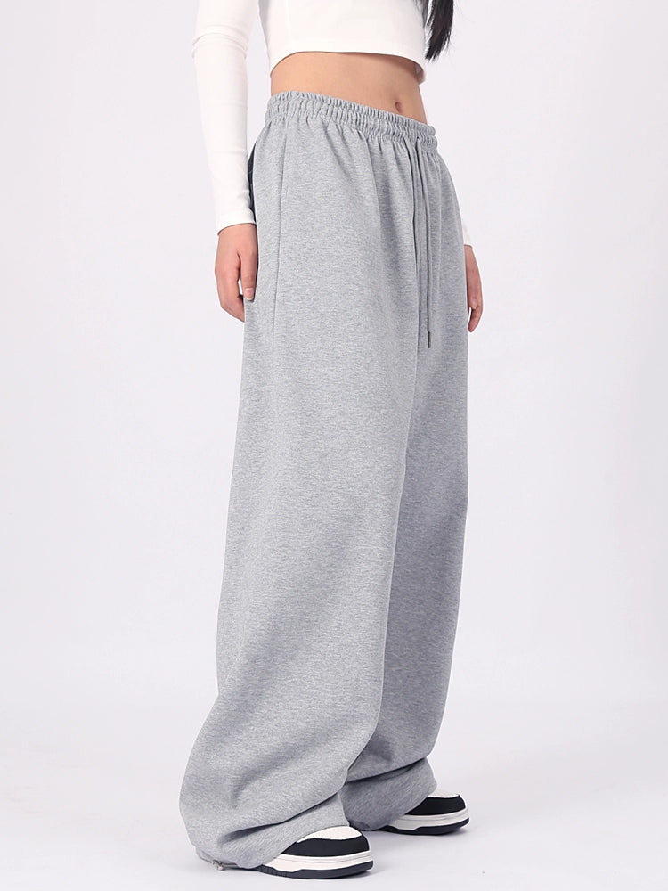 Graffiti Design Wide Leg Sweatpants WN17175