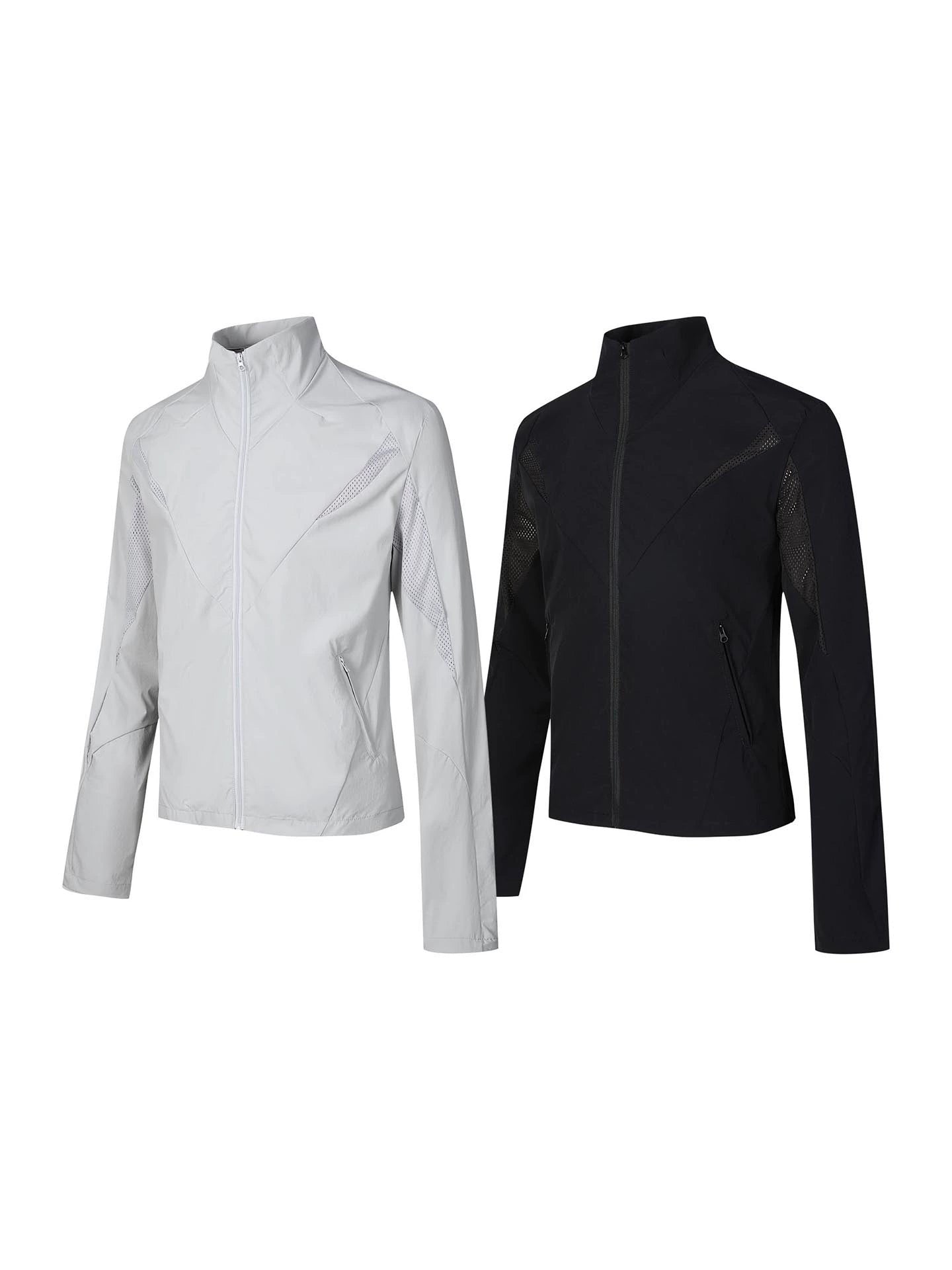 Stand Neck Quick Dry Zipper Short Jacket WN21456