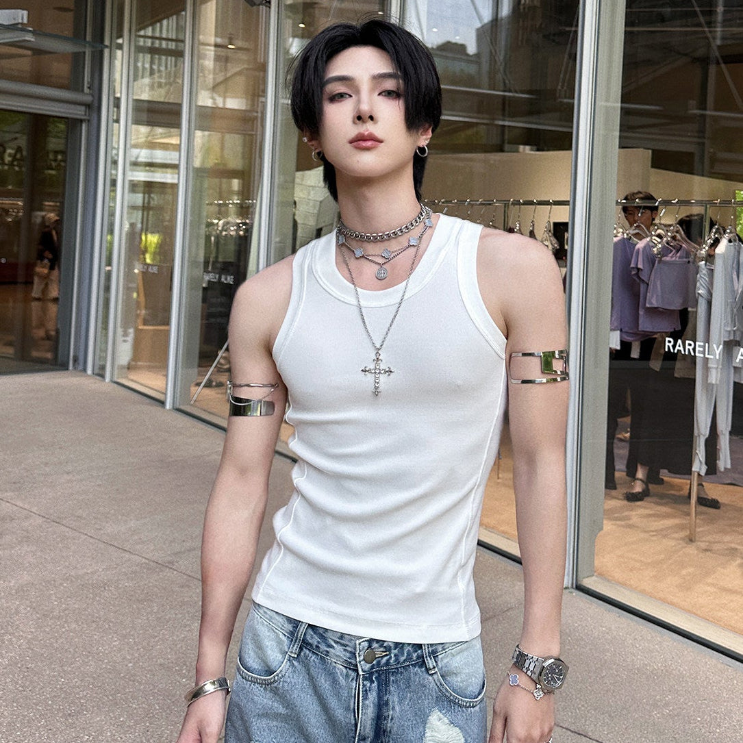 Ribbed Sleeveless Tank Top WN25083