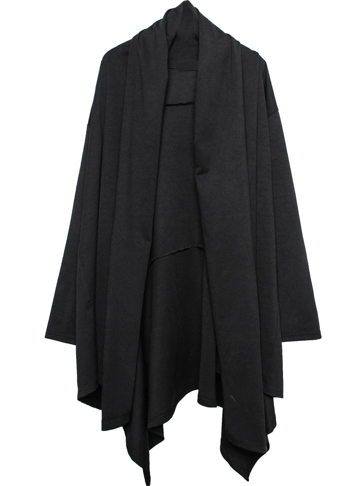 Irregular Draped Oversize Coat & Belt WN22367