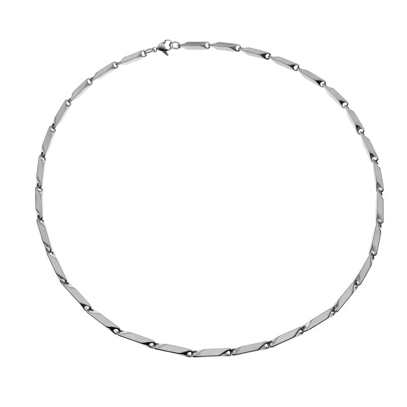 Chain Titanium Steel Necklace WN19227
