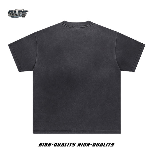 Washed Portrait Short Sleeve T-Shirt WN26570