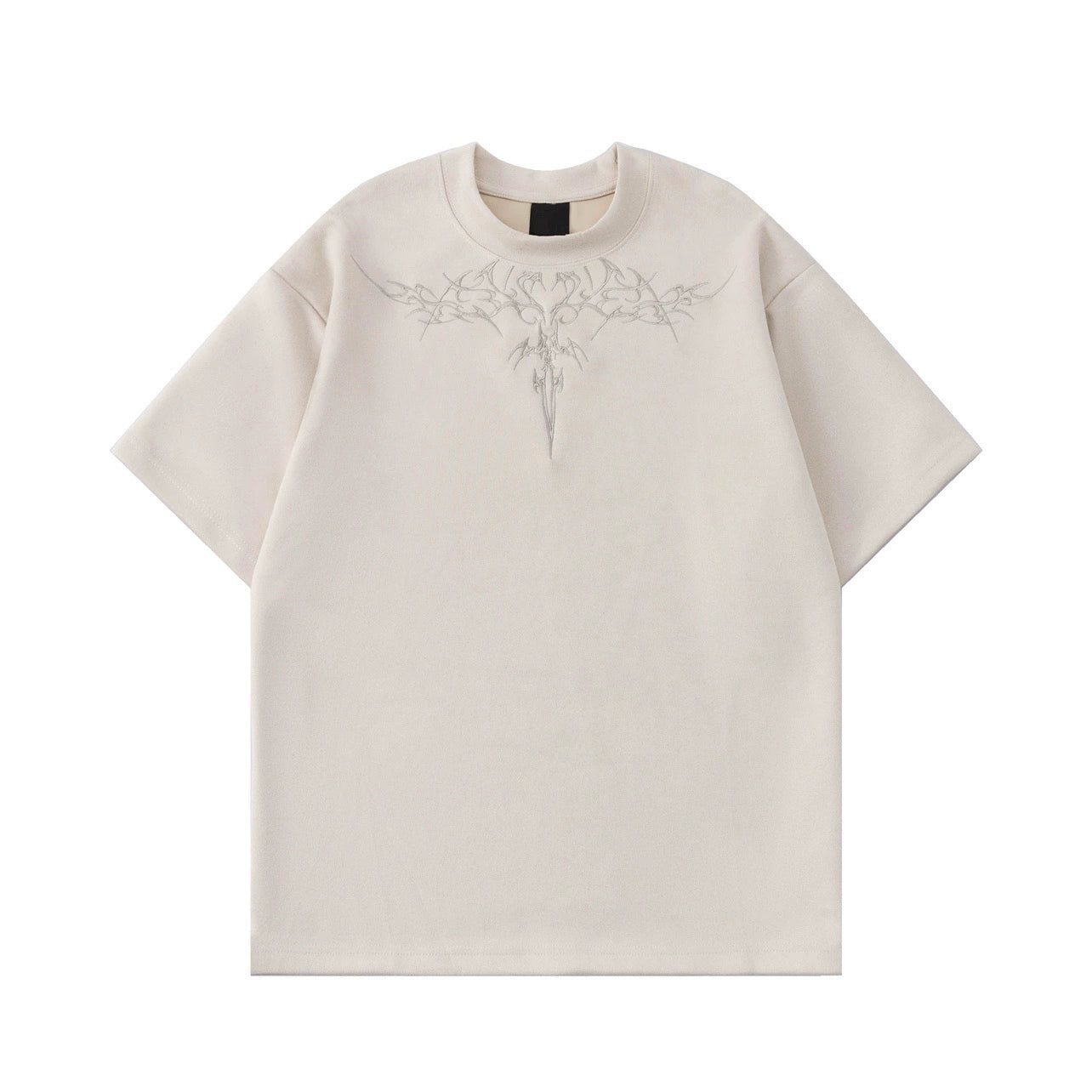 Embroidery Oversize Short Sleeve T-Shirt WN5286