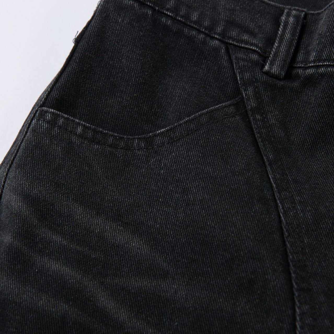 Wash Wide Leg Denim Cargo Jeans WN14132