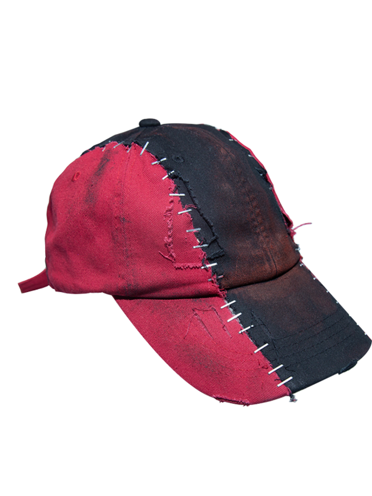 Patchwork Tie-Dye Washed Design Cap WN21091