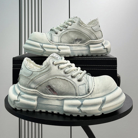 Panel Platform Chunky Sole Sneakers WN24632