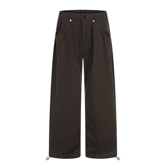 Pleats Wide Leg Sweatpants WN25996