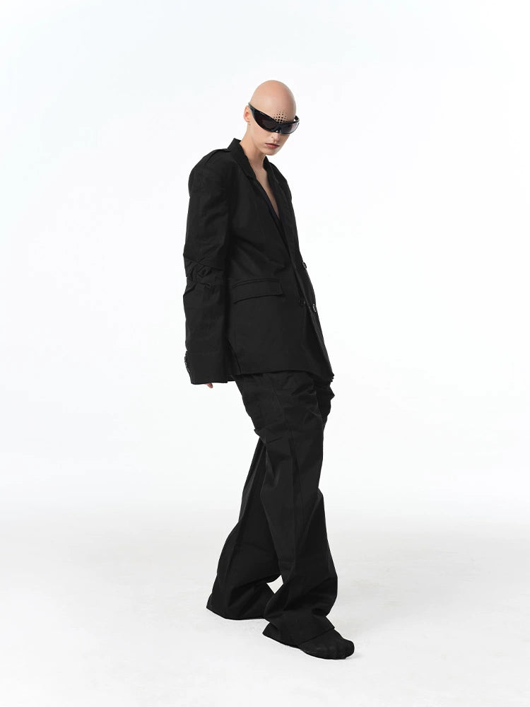 Pleats Deconstruction Tailored Jacket WN21293