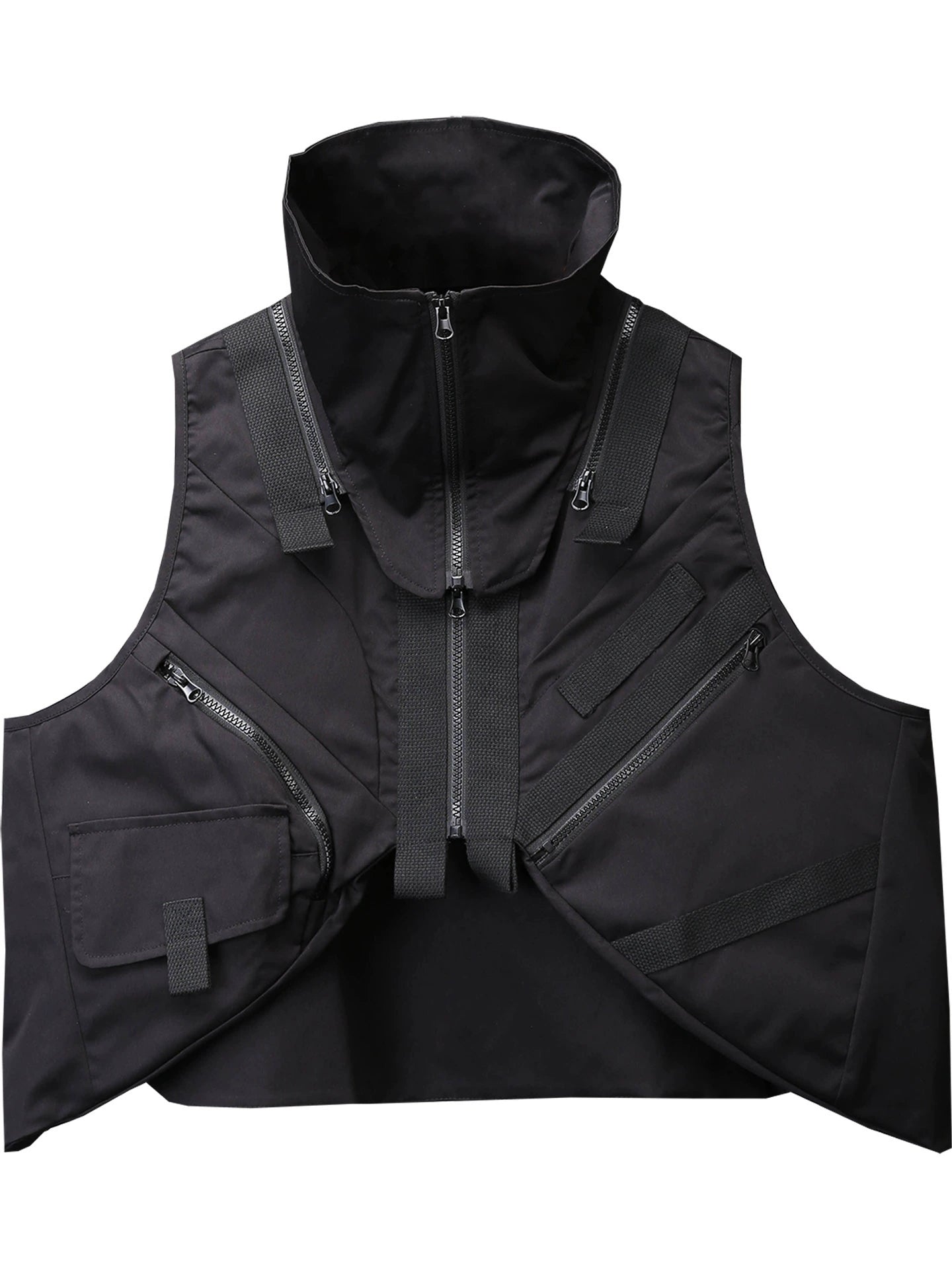 High-Neck Multi Pocket Mix Patch Tactical Vest WN22372