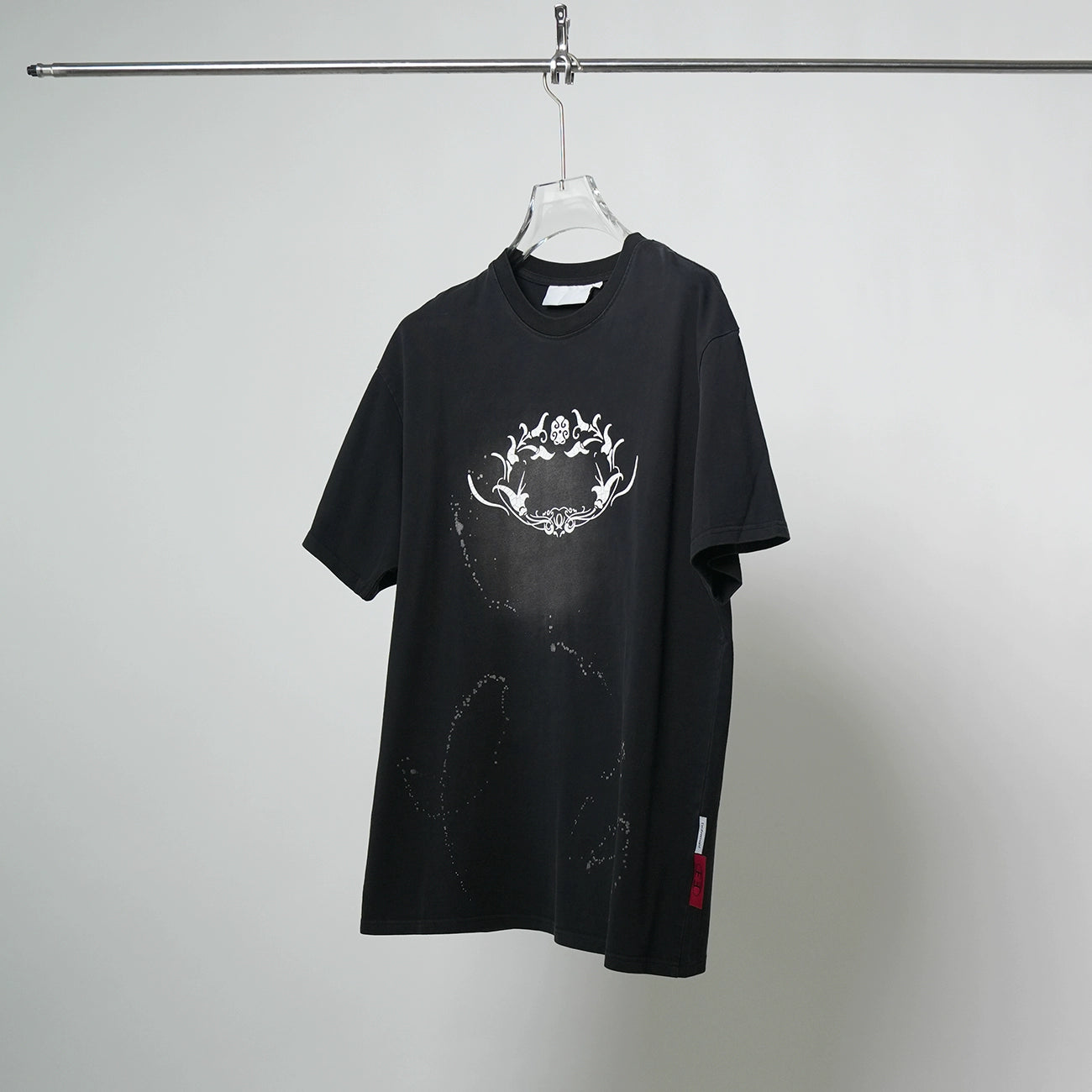 Washed Graphic Print Oversize Short Sleeve T-Shirt WN17421