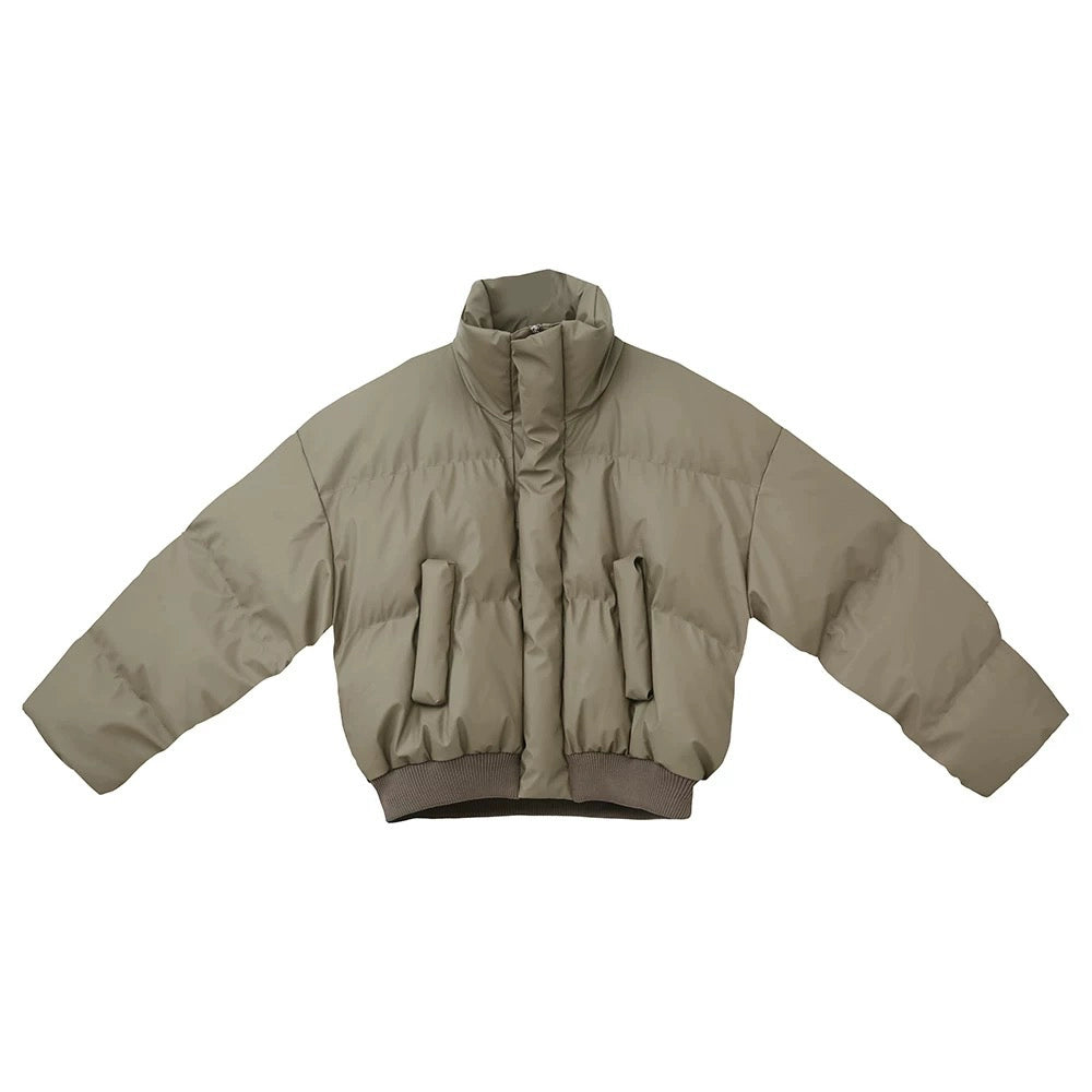 Zipper Design Puffer Jacket WN19739