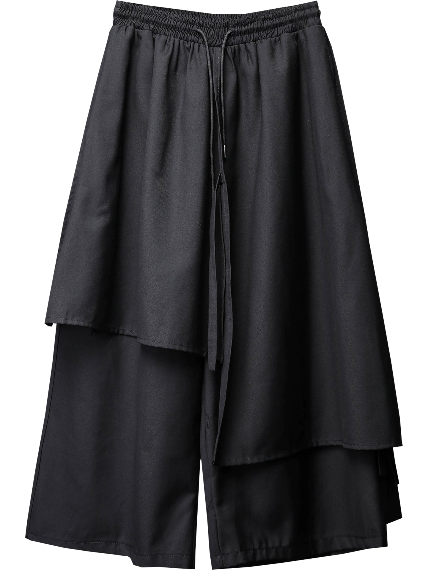 Asymmetric Mix Patch Wide Leg Pants WN22339