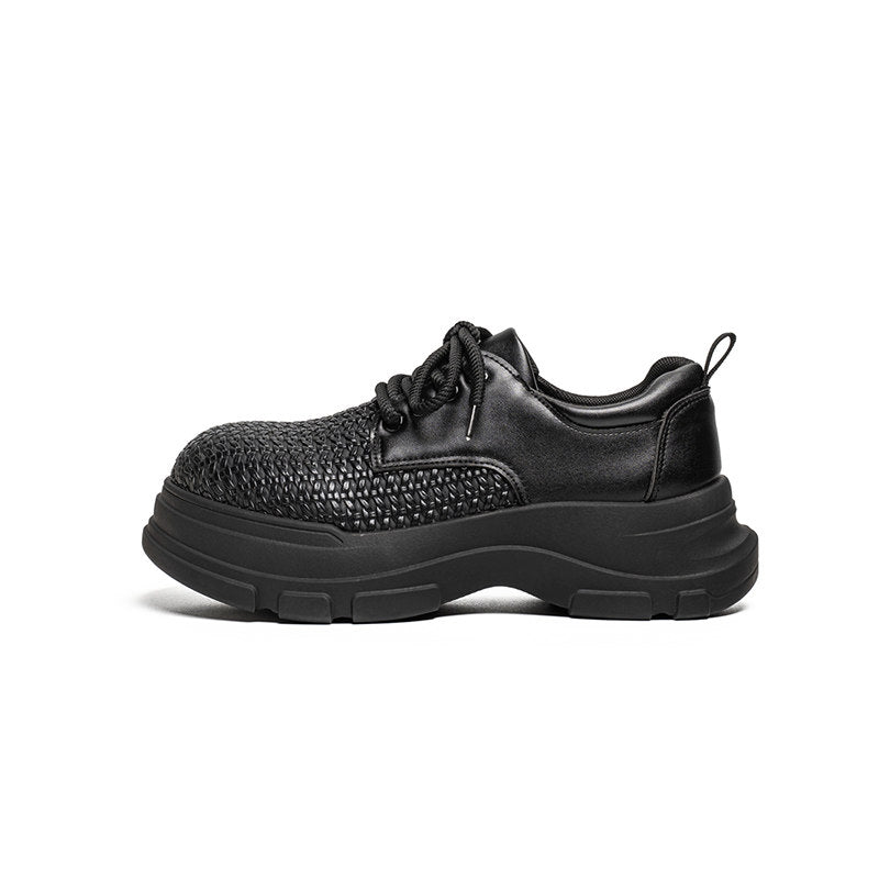 Platform Round Toe Lace-Up Shoes WN23478