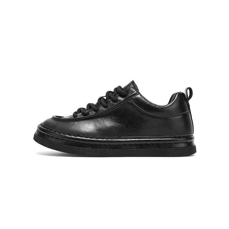 Waterproof PU Leather Lace-Up Sneakers WN23513