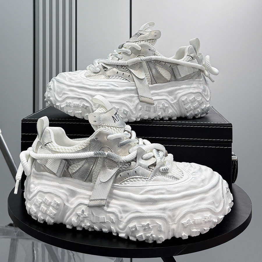 Breathable Thick-Sole Height-Increasing Dad Sneakers WN24761