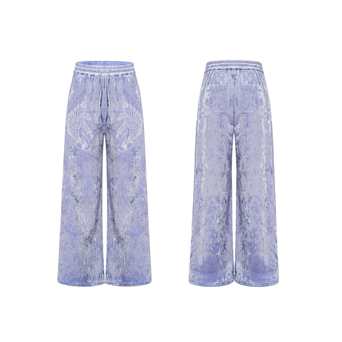 War Horse Embroidery Velvet Stand Neck Short Jacket & Pants Setup WN23277