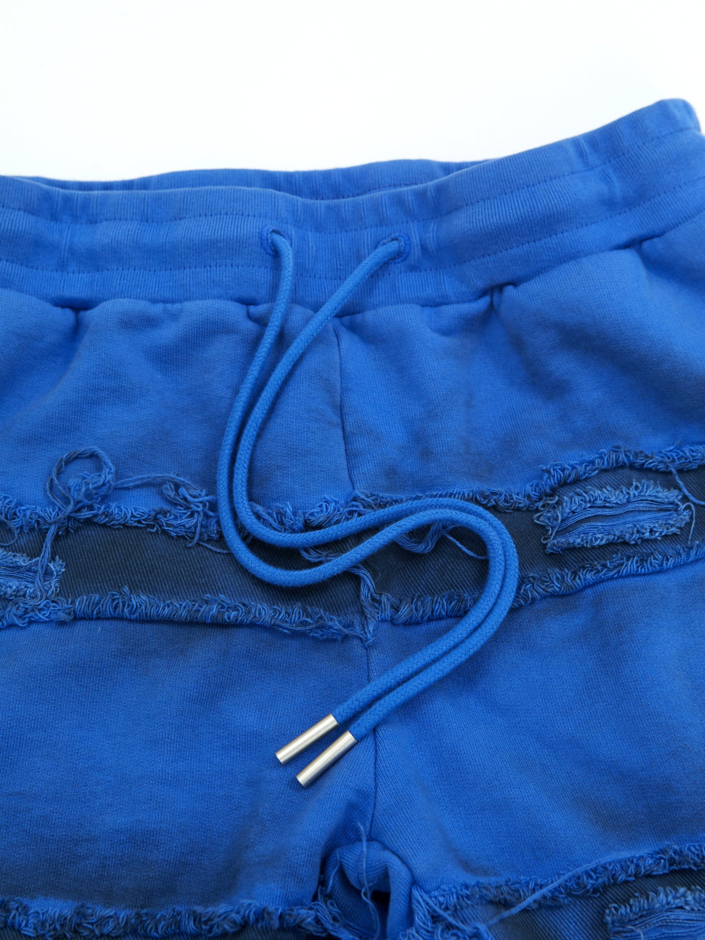 Denim Fringe Design Sweatpants WN20974