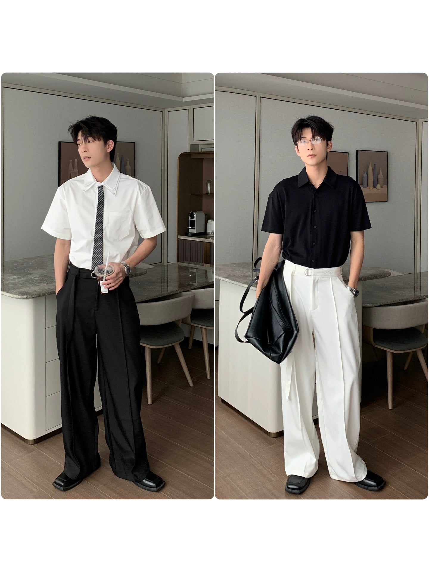 Wide Leg Straight Trousers WN20457