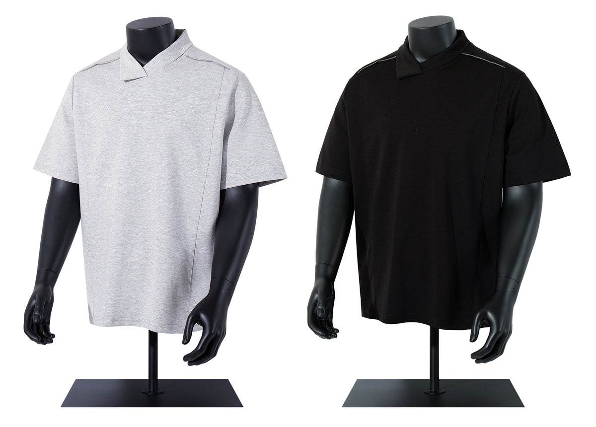 Zipper Design Heavyweight Short Sleeve T-Shirt WN26854