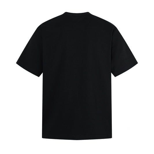 Damage Portrait Print Short Sleeve T-Shirt WN25495