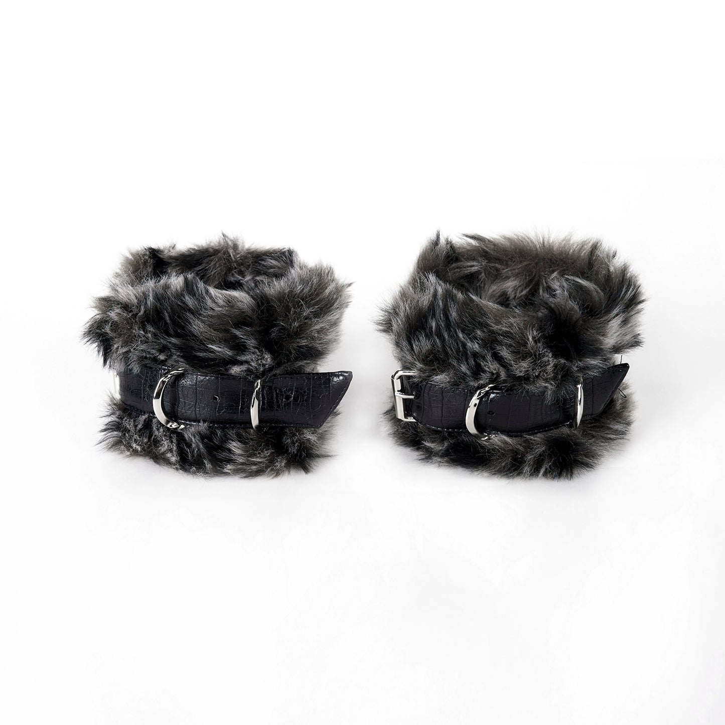 Faux Fur Patchwork PU Leather Bracelet WN18280