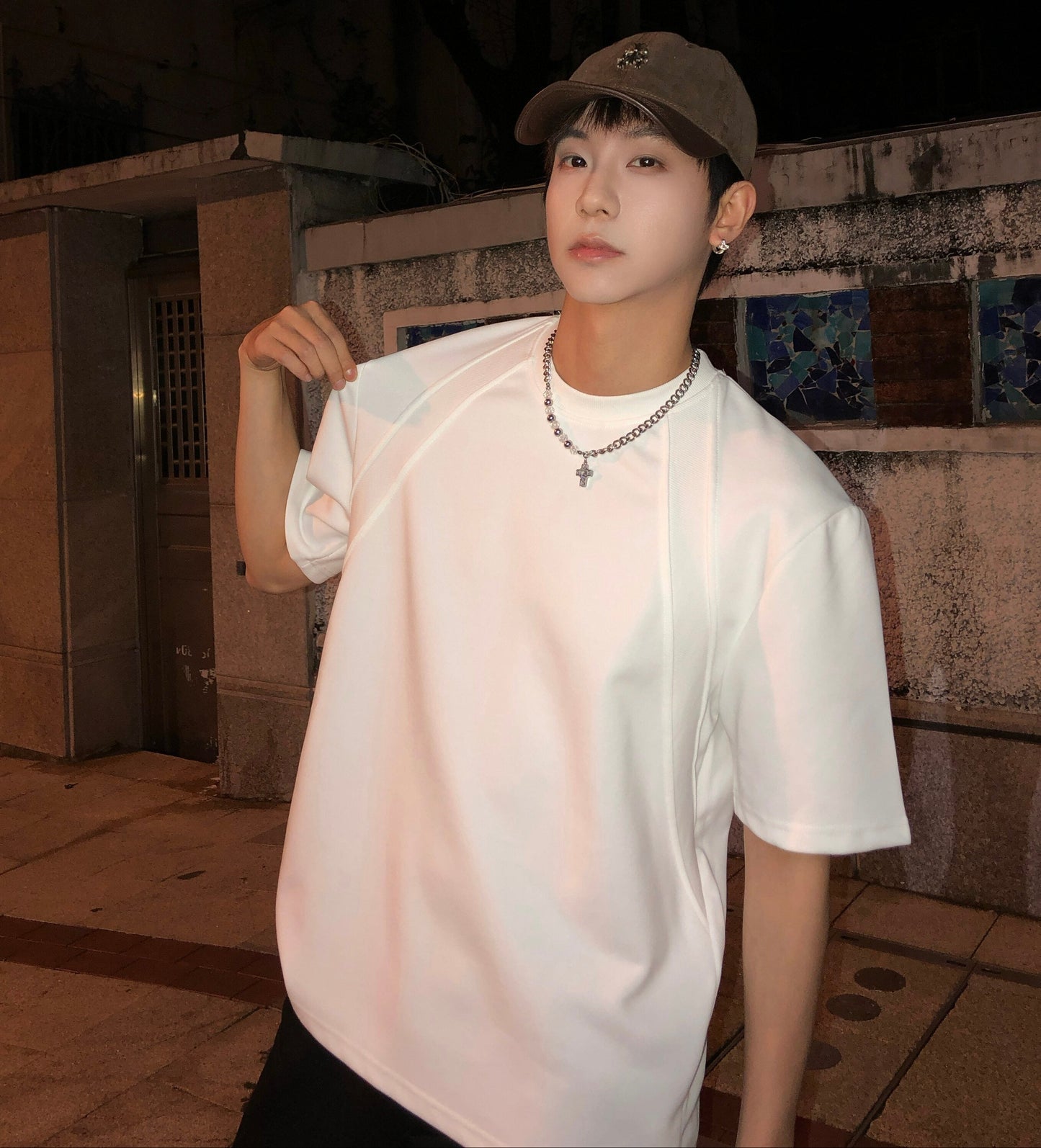 Raglan Design Short Sleeve T-Shirt WN25193