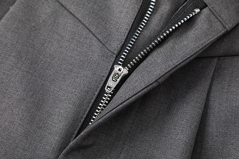 Drape Silhouette Pleats Wide Leg Trousers WN16165